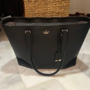 Kate Spade Leather Purse, Black and Gold